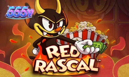 Interface do slot Red Rascal com design vibrante e mecânica de pêndulo